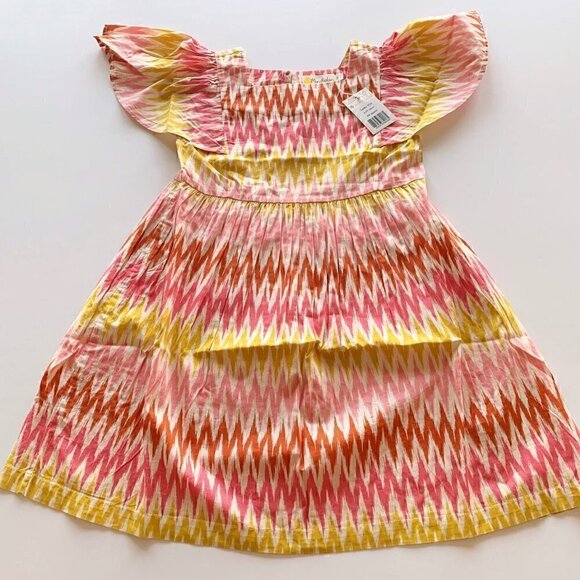 Mini Boden Girl Printed Woven Dress 6-7 Years - Picture 1 of 10